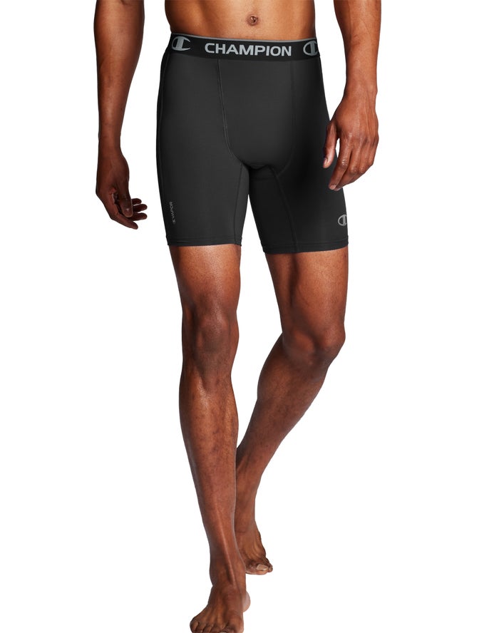 Champion Compression - Miesten Mustat Shortsit - Suomi 8946730-CJ